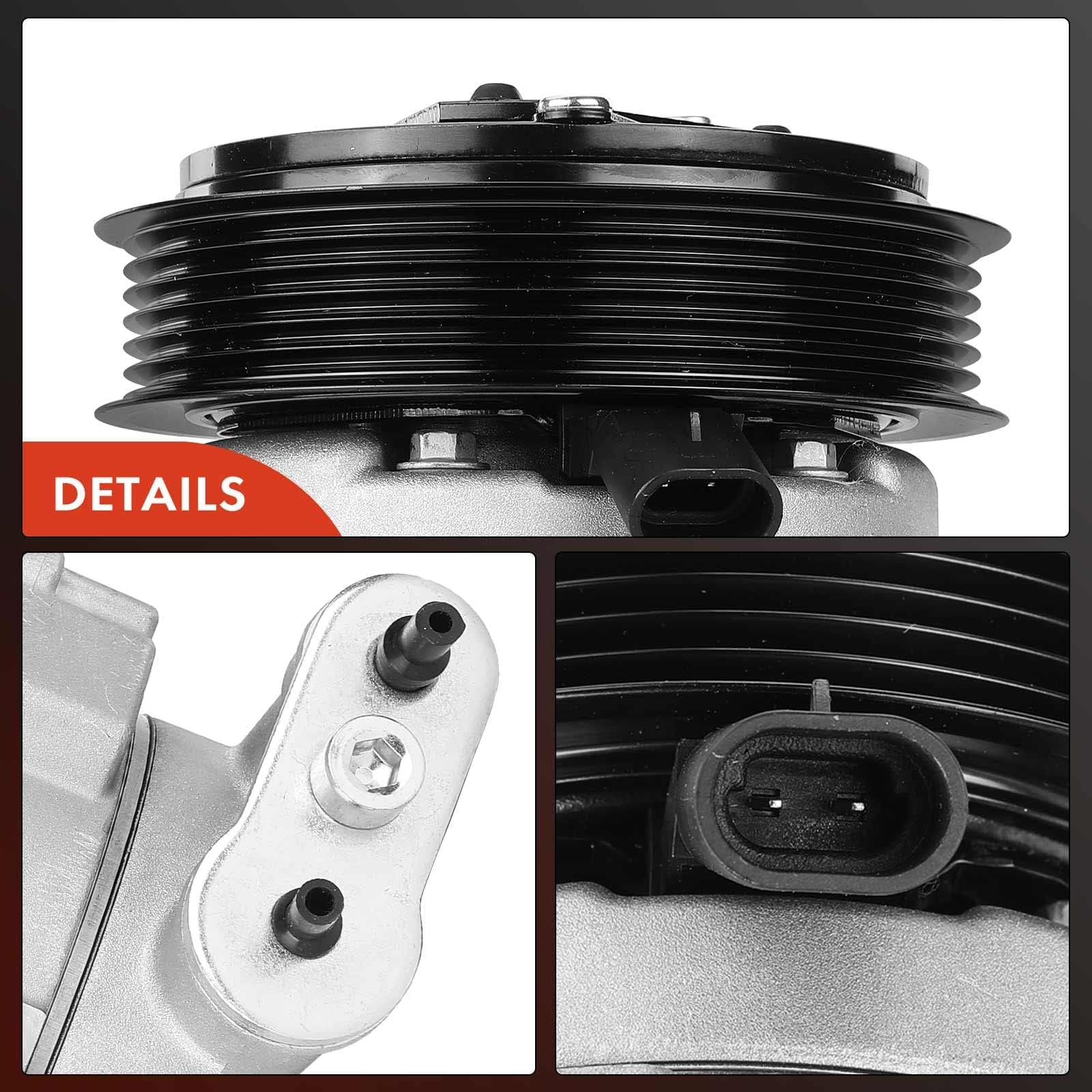Premium AC Compressor with Clutch for 2012 Chevrolet Sonic 1.4L L4 Engine | CSP15 Replacement Part | Perfect for Summer Cooling & Auto AC System Repair