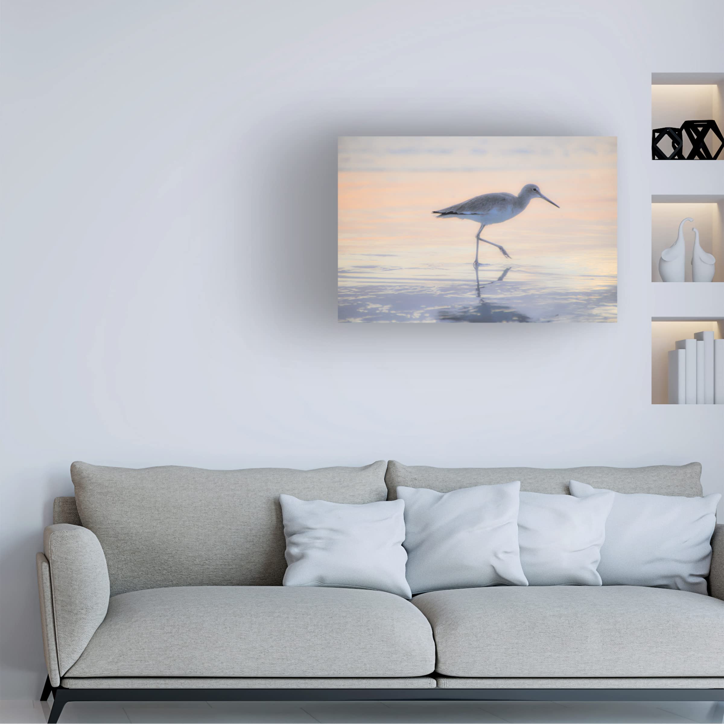 Blue Palomino 'Piper Stalking Her Breakfast' Canvas Wall Art Print - Modern Home Decor for Living Room, Bedroom & Office
