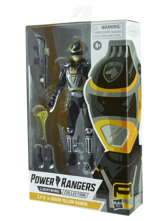 Power Rangers S.P.D. Lightning Collection A Squad Yellow Ranger Action Figure - Collectible Toy for Kids & Adults - Perfect for Display, Play & Gifts