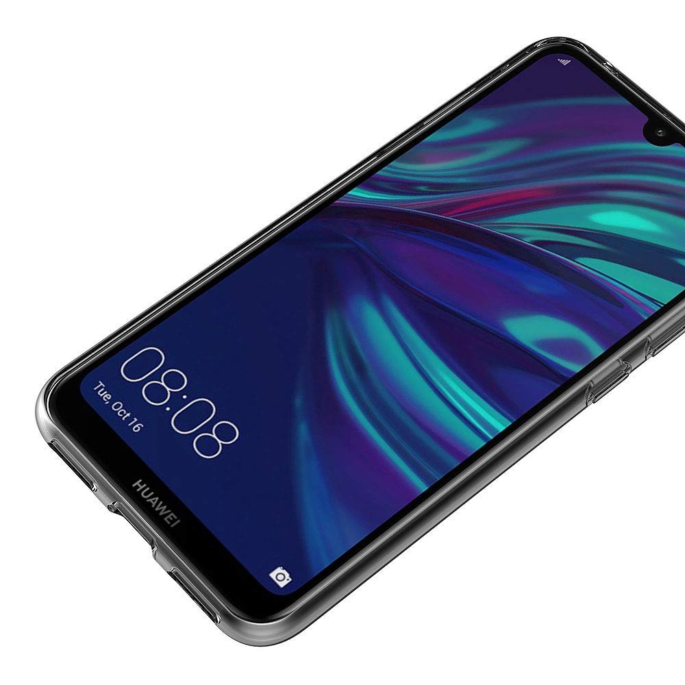 Premium Soft TPU Rubber Gel Case for Huawei Y7 2019 / Y7 Prime 2019 (6.26 Inch) - Shockproof Slim Clear Transparent Bumper Back Cover - Perfect for Daily Protection & Style Enhancement