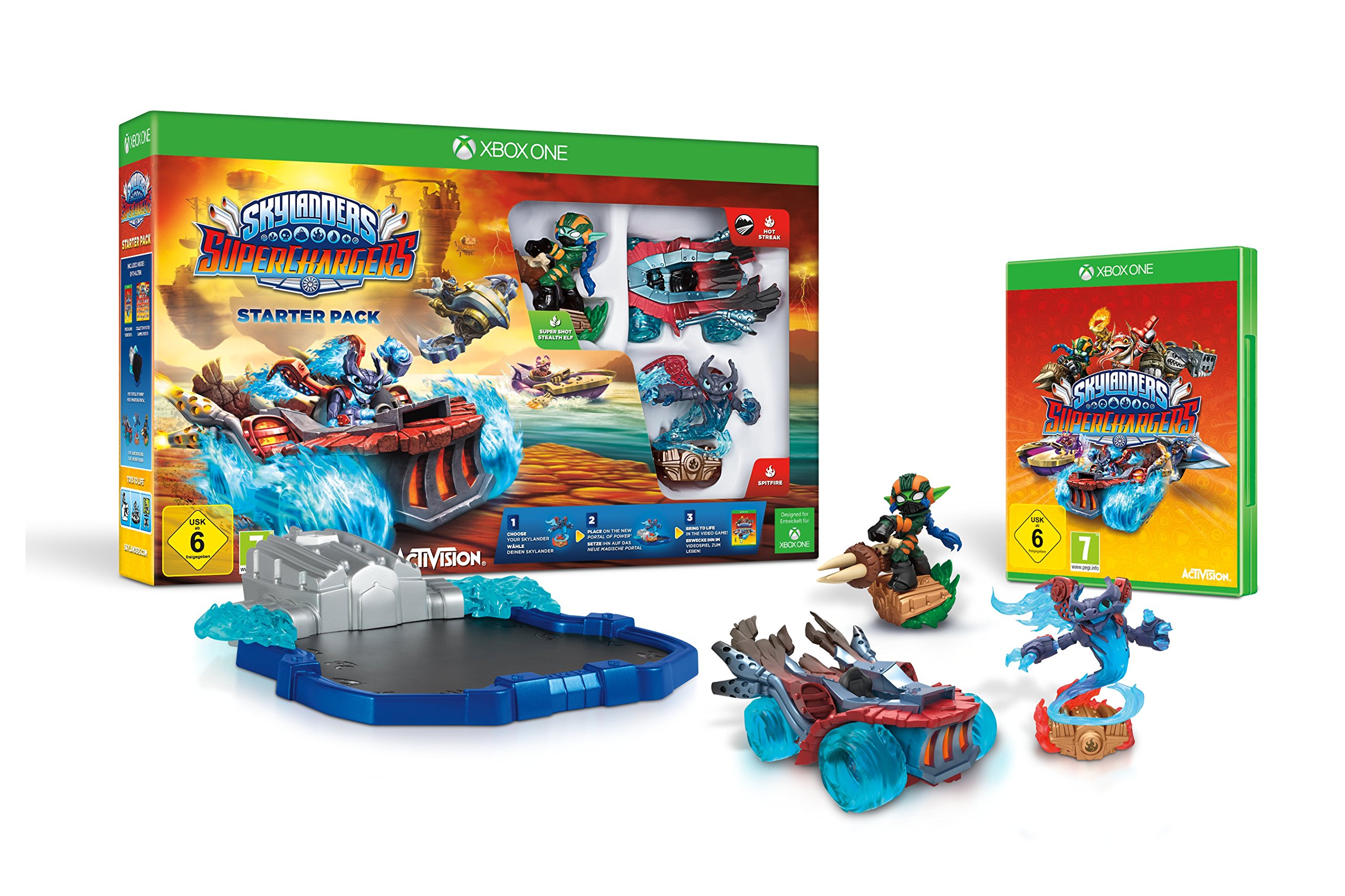 Skylanders Superchargers Starter Pack for Xbox One - Action Adventure Video Game for Kids & Adults | Perfect for Family Game Nights & Interactive Play