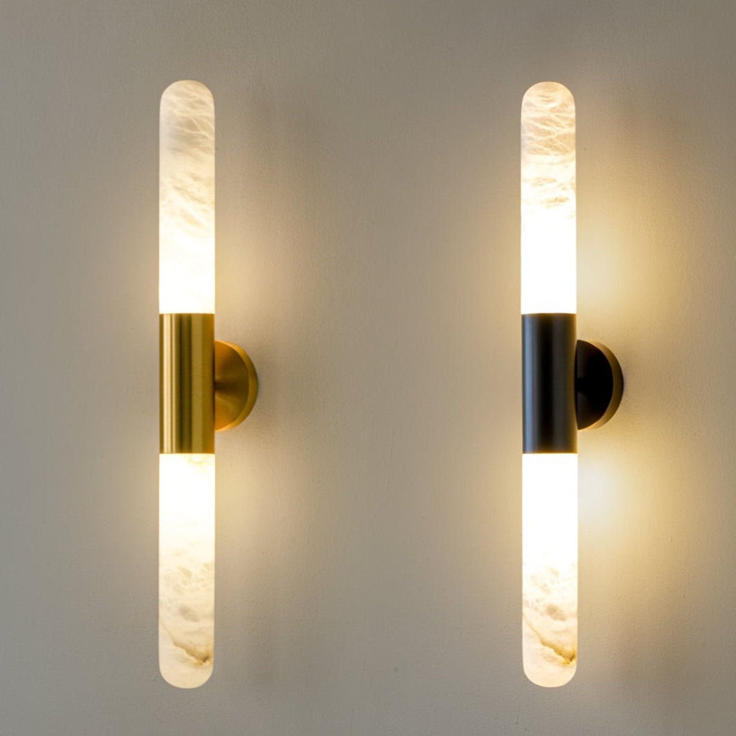 Elegant Cavoya Alabaster Wall Light - Modern Sconce for Living Room, Bedroom & Hallway Lighting