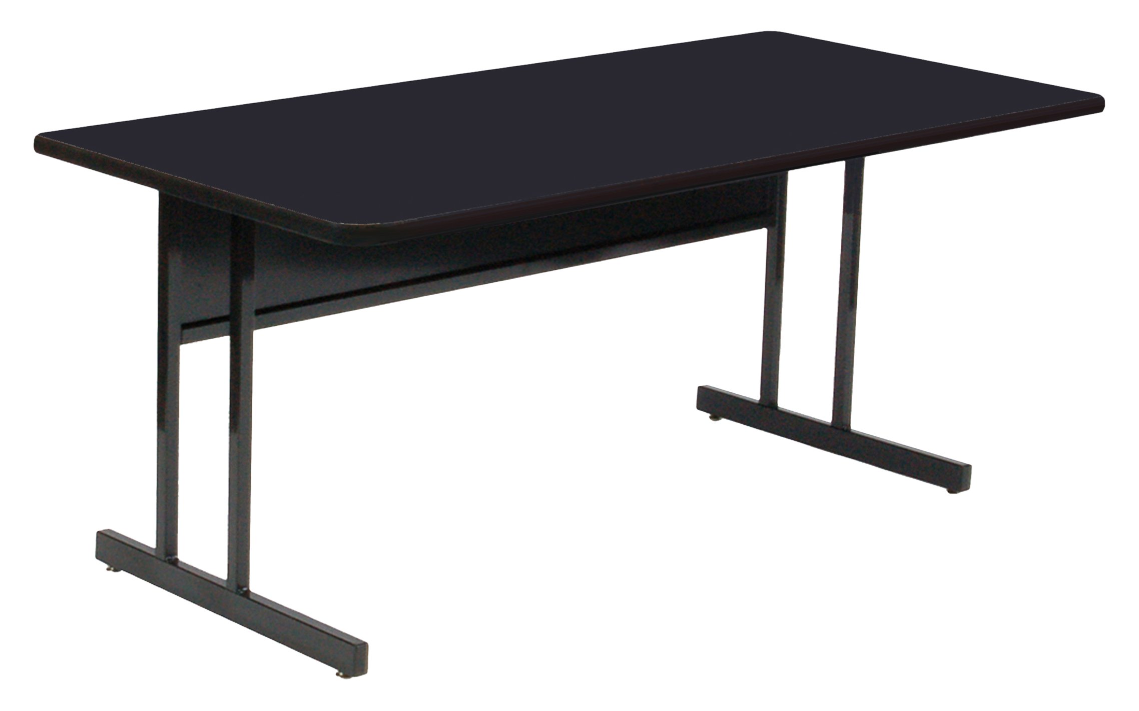 Correll CS2448-07 Black Granite Computer Desk & Training Table - Perfect for Home Office, Classroom, and Conference Room Use