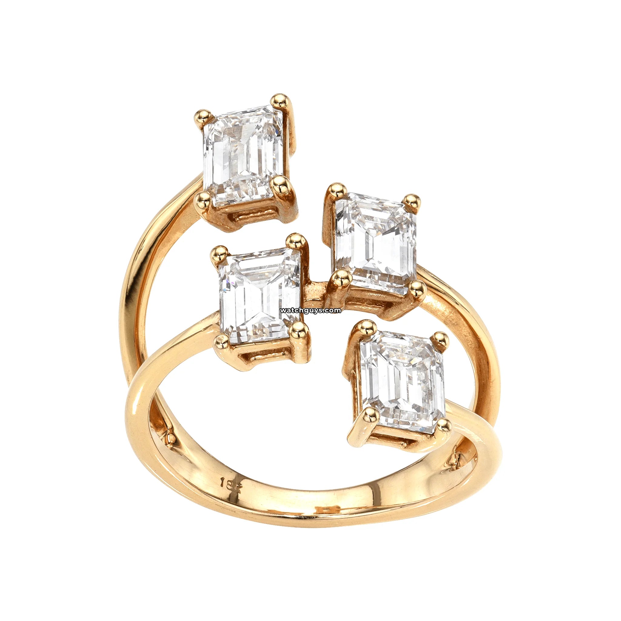 2.28 Carat Emerald Cut Diamond Ring in 18k Rose Gold - GIA Certified for Engagement, Wedding & Anniversary Gifts
