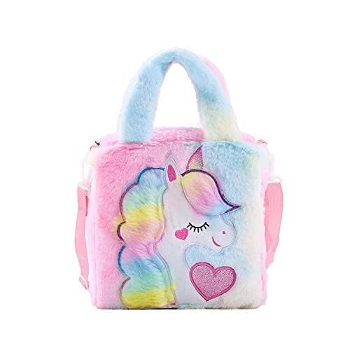 Unicorn Crossbody Bag for Toddler Girls - Cute Princess School Bag with Handle - Perfect Gift for Kids Birthday & Party | Great for School, Travel & Playdates