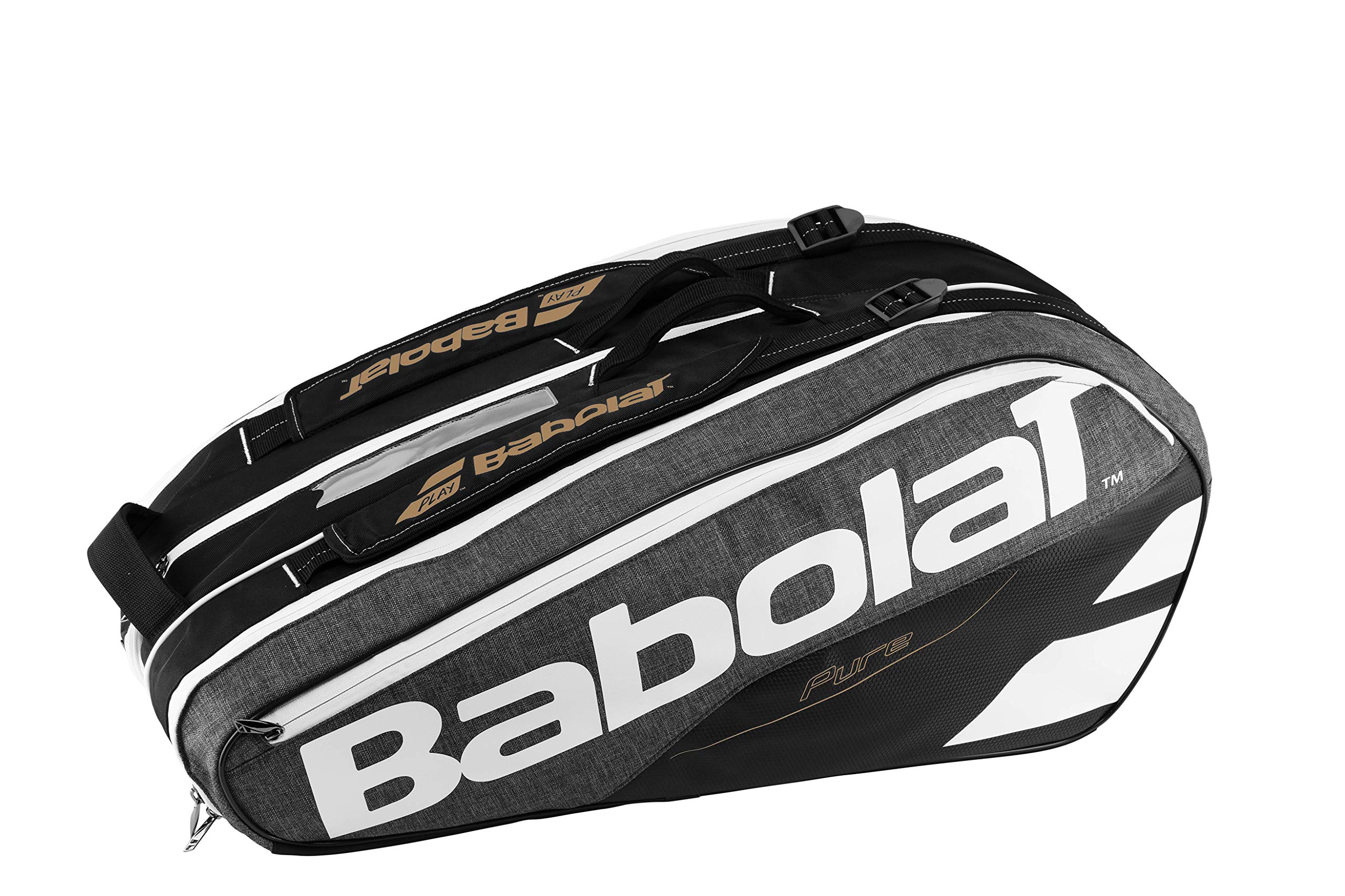 Babolat Pure 9 Pack Tennis Bag Grey - Premium Tennis Gear for Players & Coaches - Perfect for Tournaments, Practice & Travel