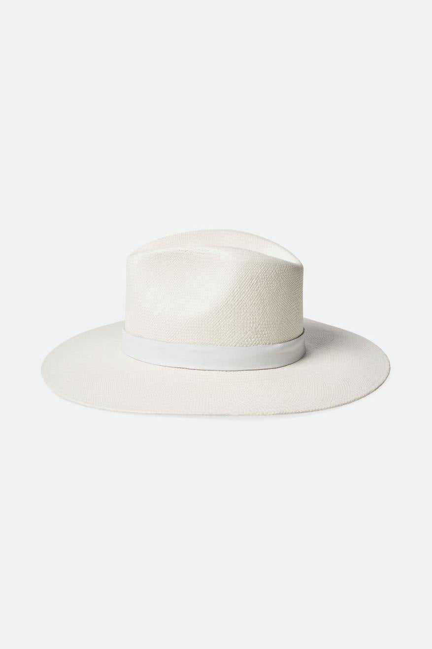 Harper Panama Straw Hat for Women - Classic White Summer Hat - Perfect for Beach, Vacation, and Outdoor Activities