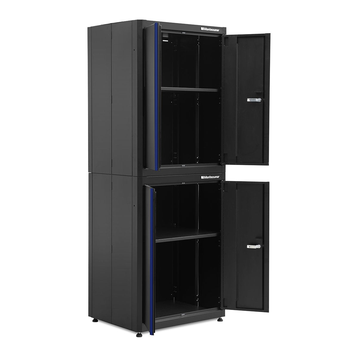 Montezuma 2-Door Stackable Storage Cabinet - Organize Home, Office, or Garage with Durable Metal Shelving Unit