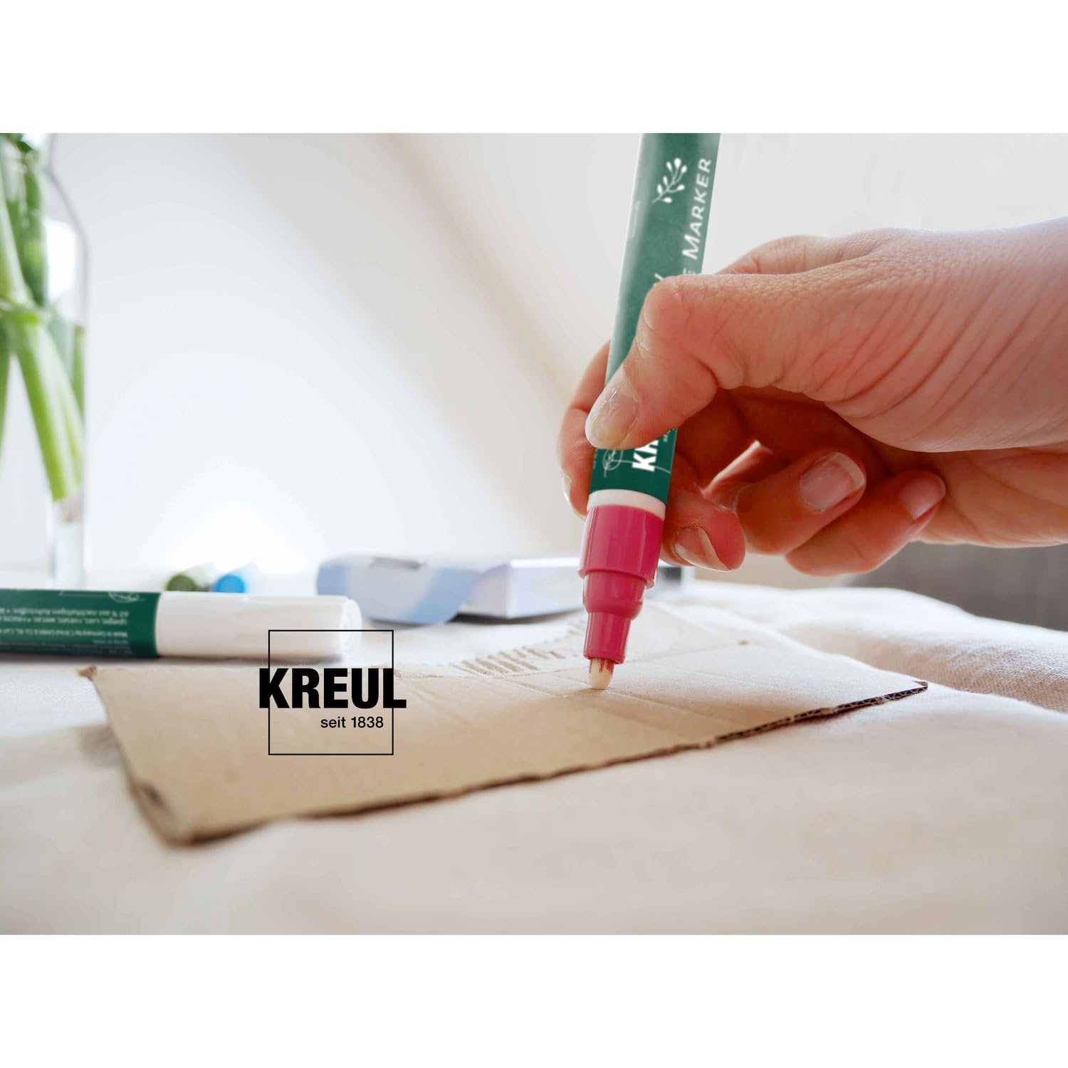 Chalky Chalk Markers - 12 Pack Non-Toxic Liquid Chalk Pens for Blackboards, Glass & Windows - Perfect for Restaurants, Cafes, Classrooms & DIY Home Decor