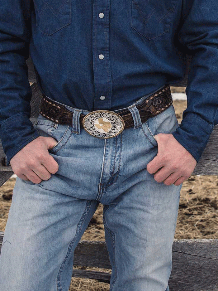 Montana Silversmiths 43210G Lone Star Texas State Filigree Buckle - Gold & Silver Western Belt Buckle for Cowboy Boots & Jeans | Perfect for Rodeo, Country Music Festivals & Western Fashion