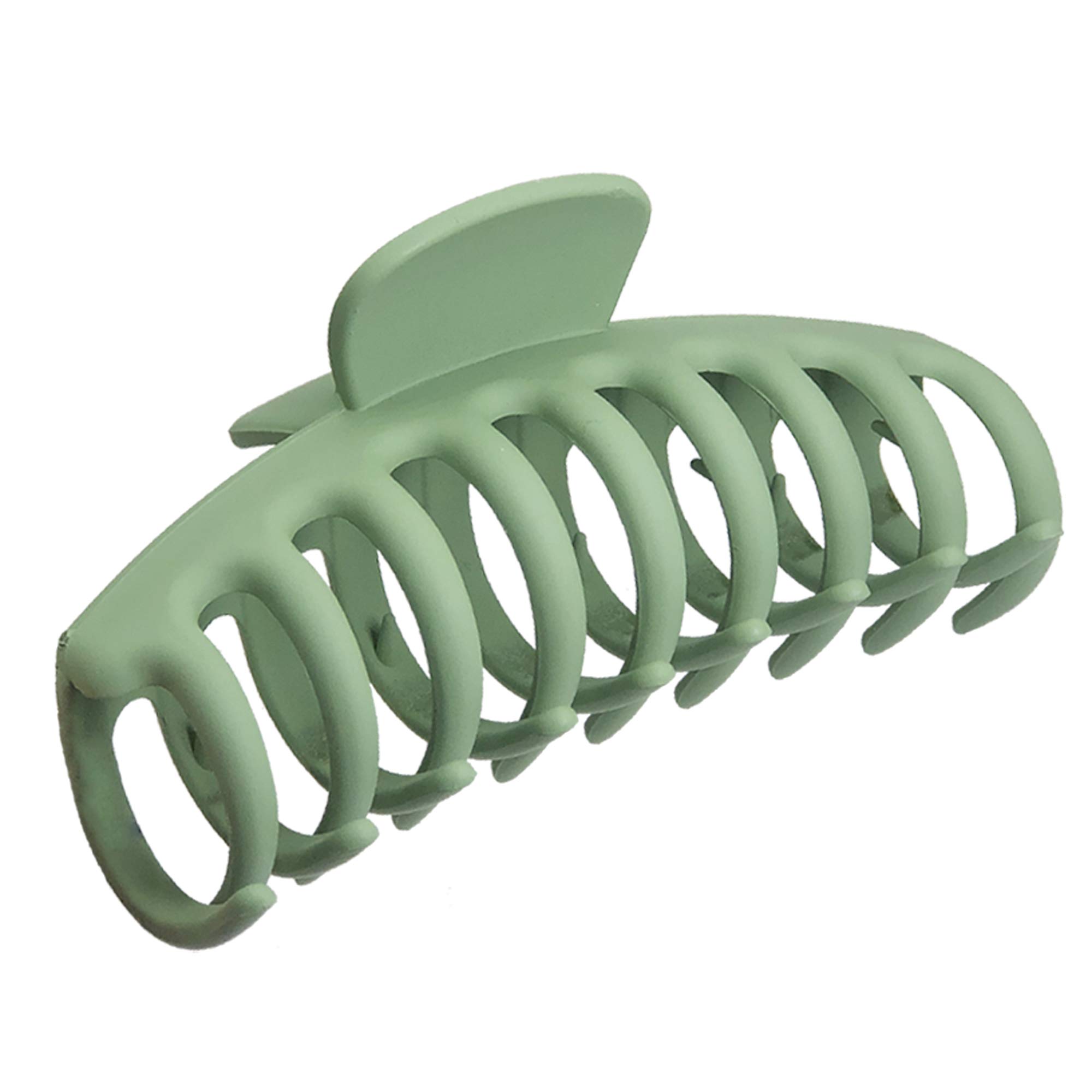 OWIIZI Matte Large Hair Claw Clips - 4.3 Inch Non-Slip Ponytail Jaw Barrette for Women with Long Thick Hair | Strong Hold Banana Jumbo Clips for Daily Use, Workout & Styling