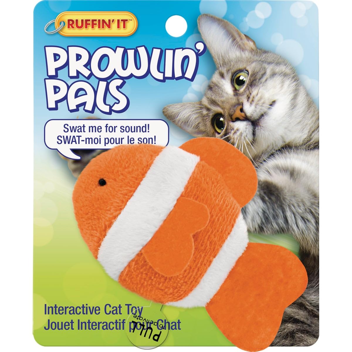 Ruffin It Prowling' Pals Interactive Cat Toy - Fun Feather Wand Toy for Kittens & Adult Cats - Perfect for Playtime, Exercise & Bonding