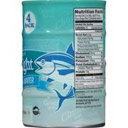 Great Value Chunk Light Tuna in Water, 5 oz Cans (Pack of 4) - High Protein, Low Mercury, Perfect for Salads, Sandwiches & Quick Meals