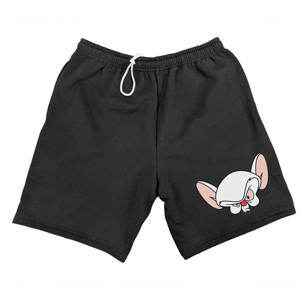 Pinky and The Brain Men's Sweat Shorts - Comfortable Cotton Lounge Shorts for Casual Wear, Home Relaxing & Gym Workouts