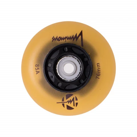 Luminous LED Inline Wheels 76mm 85a - 4 Pack Glowing Skate Wheels for Night Skating, Roller Derby & Outdoor Activities