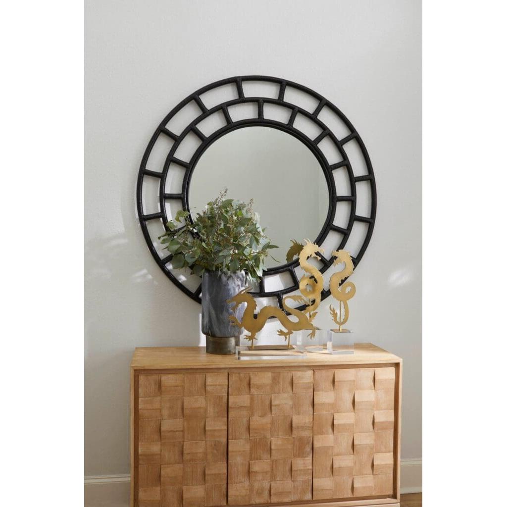 Cyan Design 11602 Comoros Mirror - Large Black Wall Mirror for Living Room, Bedroom, or Entryway Decor