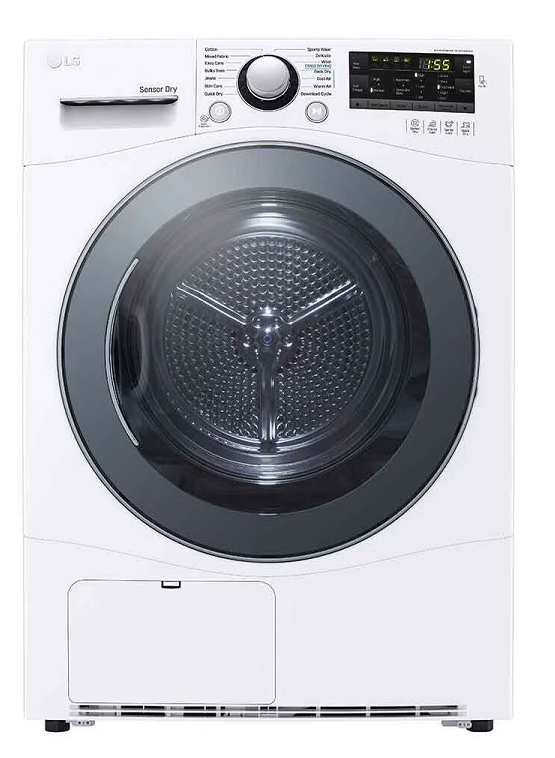 LG RC9066A3F 9kg White Condenser Dryer with Sensor Dry & Smart Diagnosis™ - Perfect for Small Laundry Rooms & Apartments