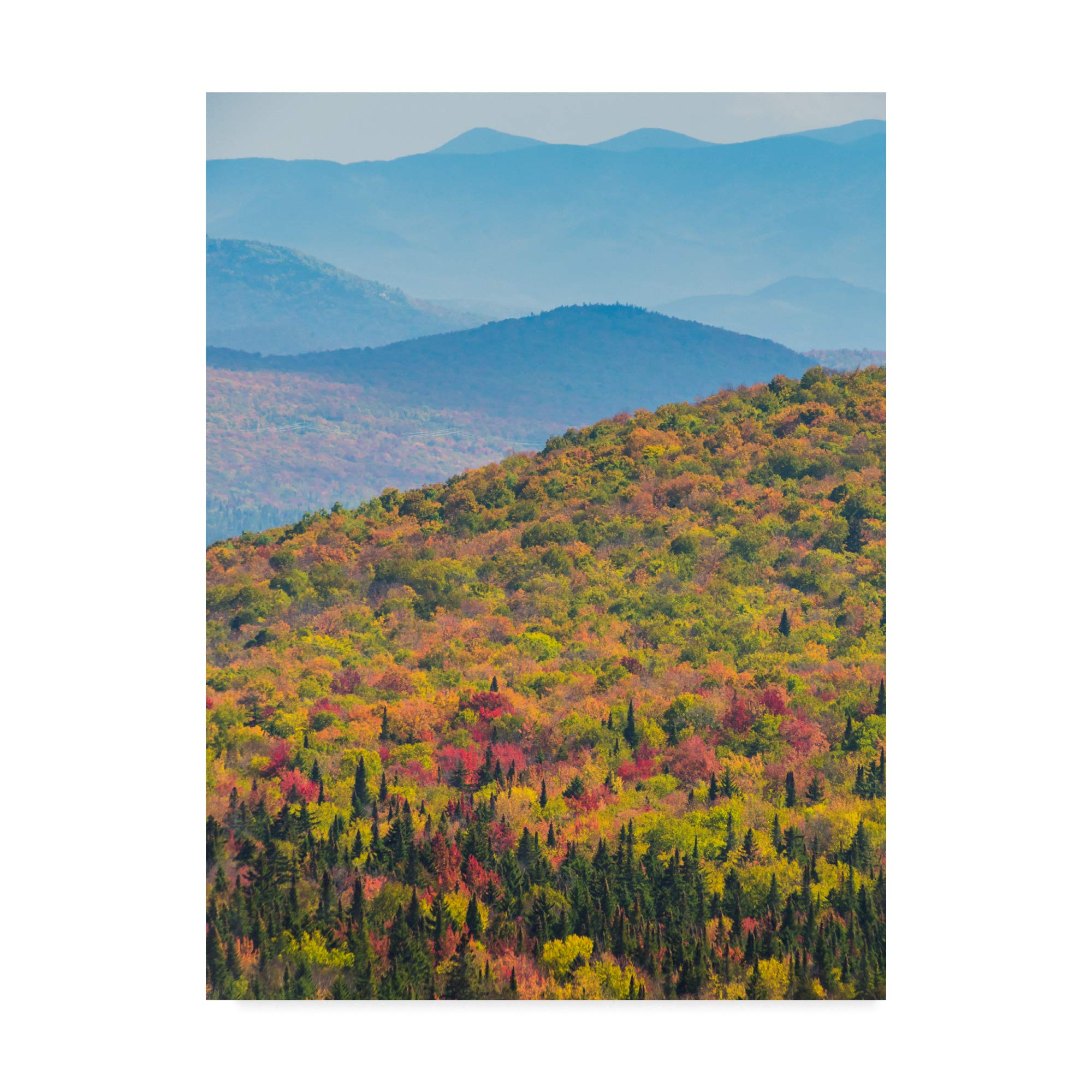 Blazing Mountain Landscape Canvas Art Print by Brenda Petrella - Premium Wall Decor for Living Room, Bedroom & Office - Nature Photography Wall Art for Home & Office Decor