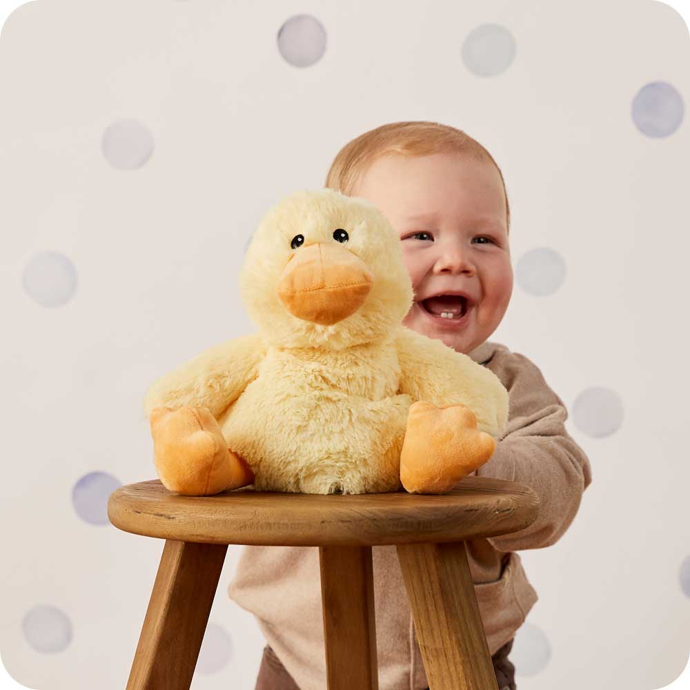 Cozy Duck Warmies Plush Toy - Soft & Cuddly Microwaveable Heating Pad for Kids & Adults - Perfect for Relaxation, Stress Relief & Cold Weather Comfort
