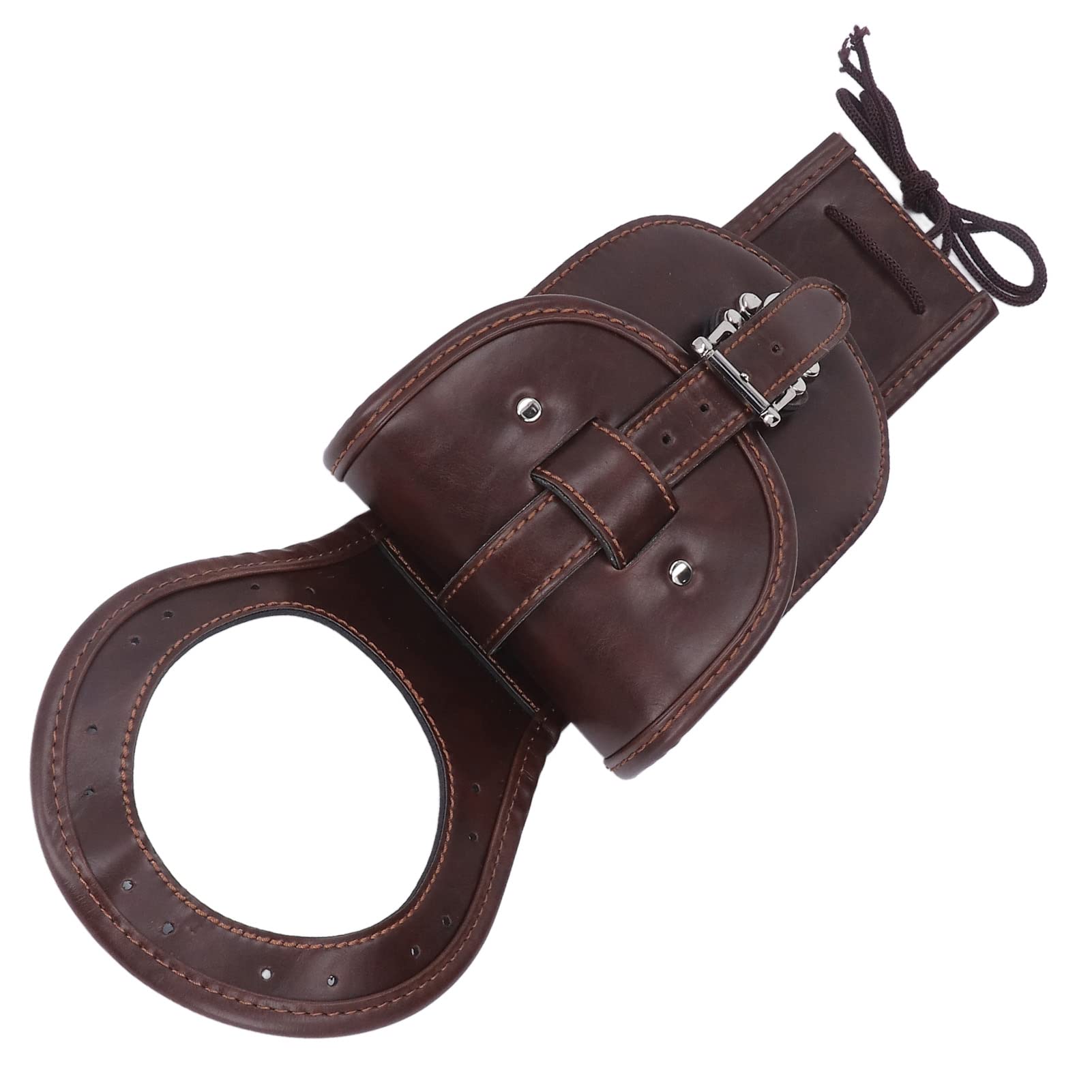 OUKENS Waterproof Motorcycle Tank Bag - Genuine Leather Brown Vest Bag for Benelli Leoncino 500 BJ500 | Perfect for Commuting, Touring & Adventure Riding