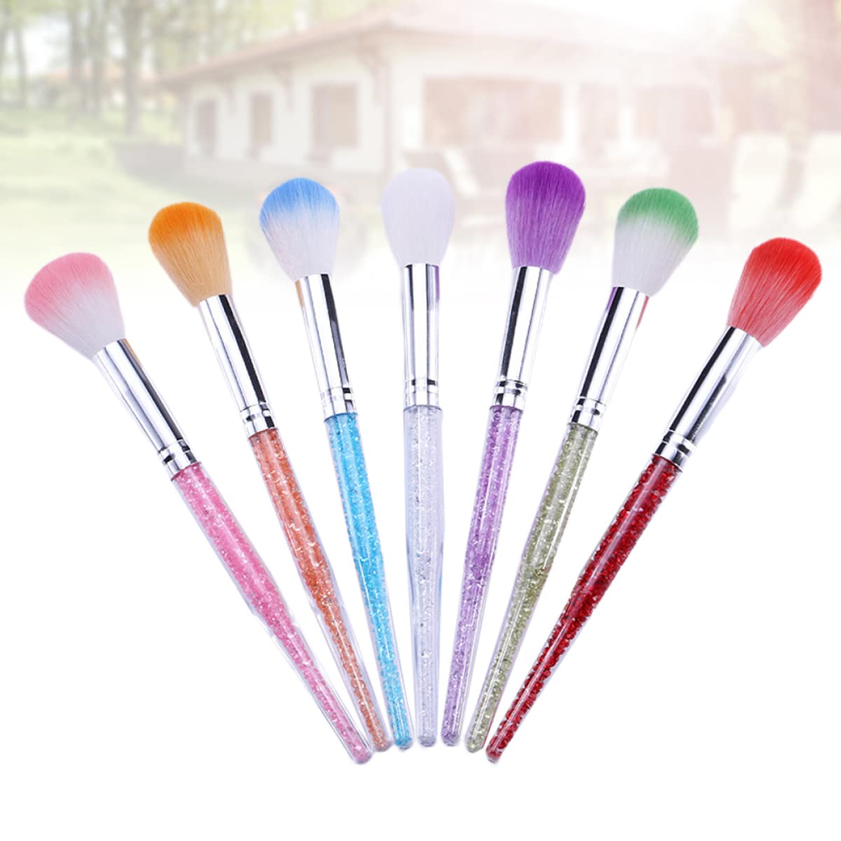 FRCOLOR 14-Piece Professional Manicure Set - Long Handle Nail Art Brushes, Diamond Powder Brush & Cleaning Tools for Salon & Home Nail Care | Perfect for Gel, Acrylic & DIY Nail Designs