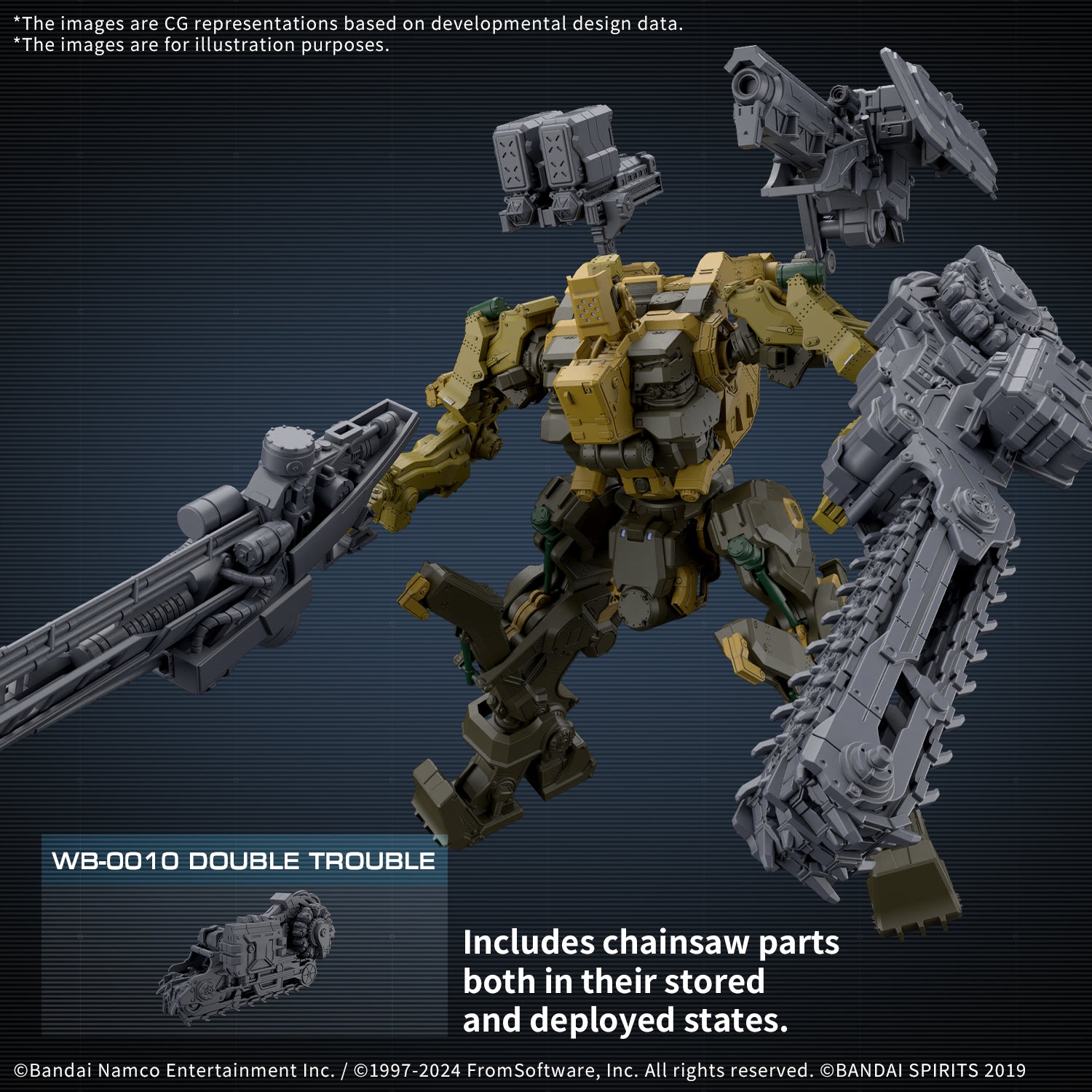 Bandai 30MM 1/100 RaD CC-3000 Wrecker Milk Tooth Model Kit - Armored Core VI: Fires of Rubicon Mecha Action Figure for Collectors & Wargaming Scenes