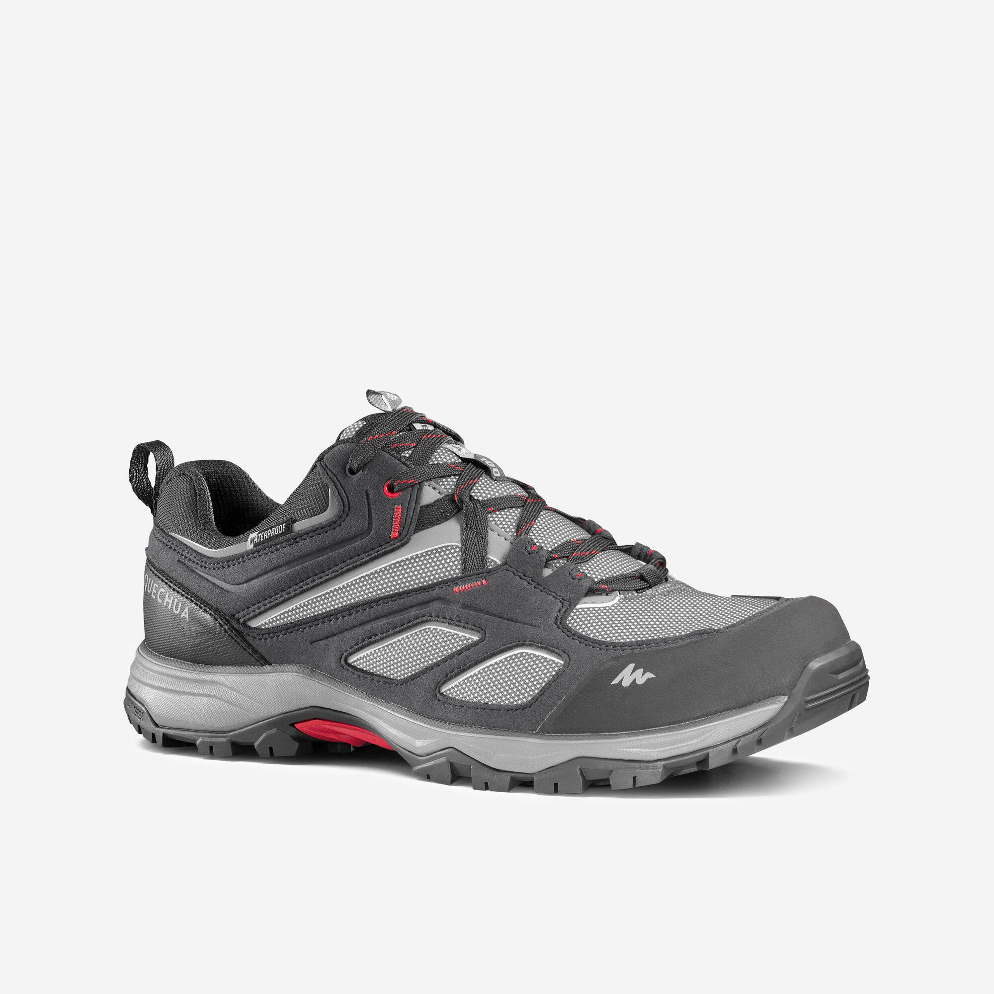 Quechua Men's MH100 Waterproof Hiking Shoes - Lightweight Outdoor Trekking Boots for Trail Running & Mountain Climbing - Perfect for Hiking, Camping & Backpacking Adventures