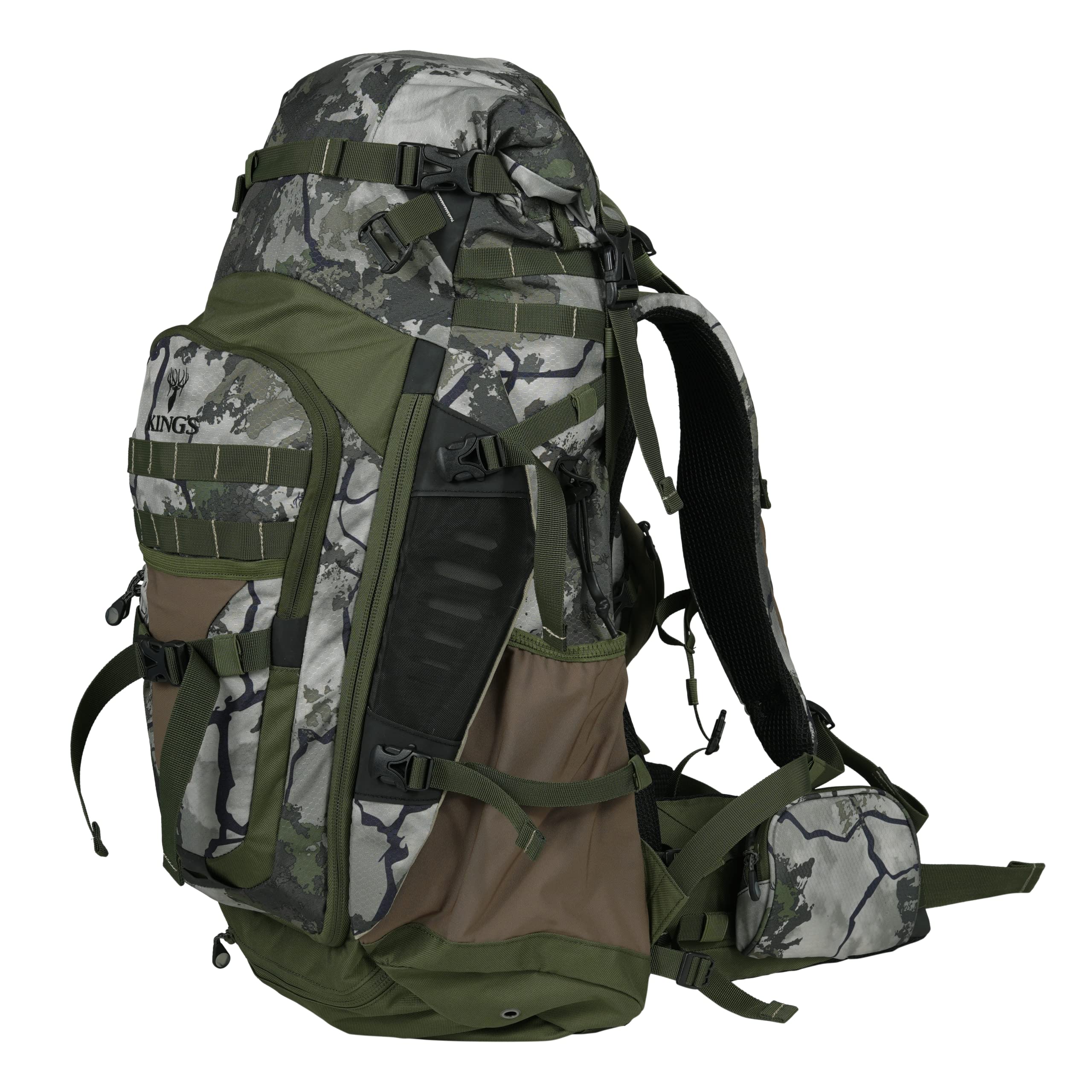 King's Camo Mountain Top 2200 Backpack - KC Ultra Lightweight Hunting Backpack for Outdoor Adventures, Hiking & Camping Gear