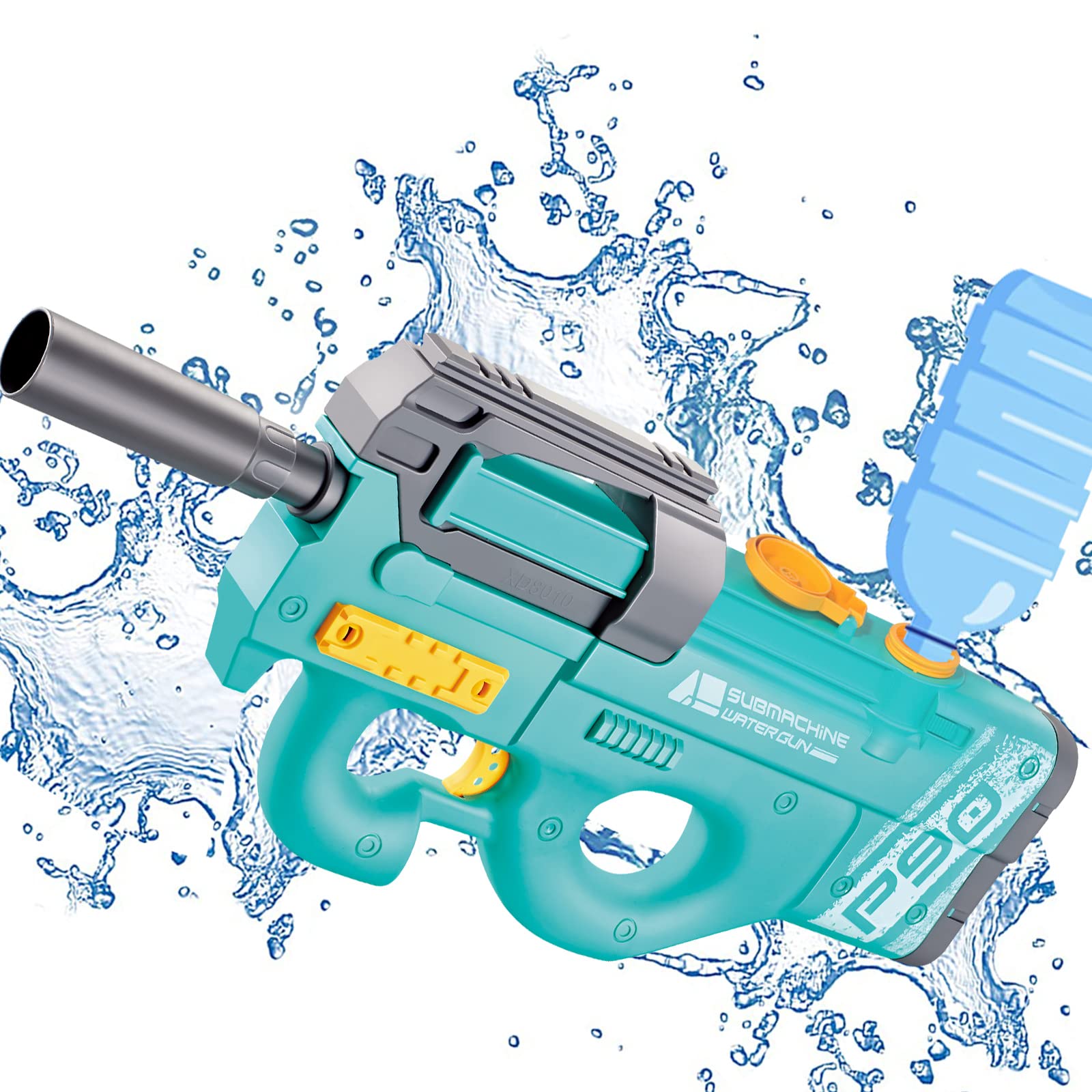 **Rechargeable Electric Water Gun - Automatic Water Blaster with 33FT Range & Large Capacity, Summer Outdoor Pool & Beach Toys for Kids, Adults, Boys & Girls (Green) - Perfect for Backyard Battles, Beach Parties & Pool Fun**