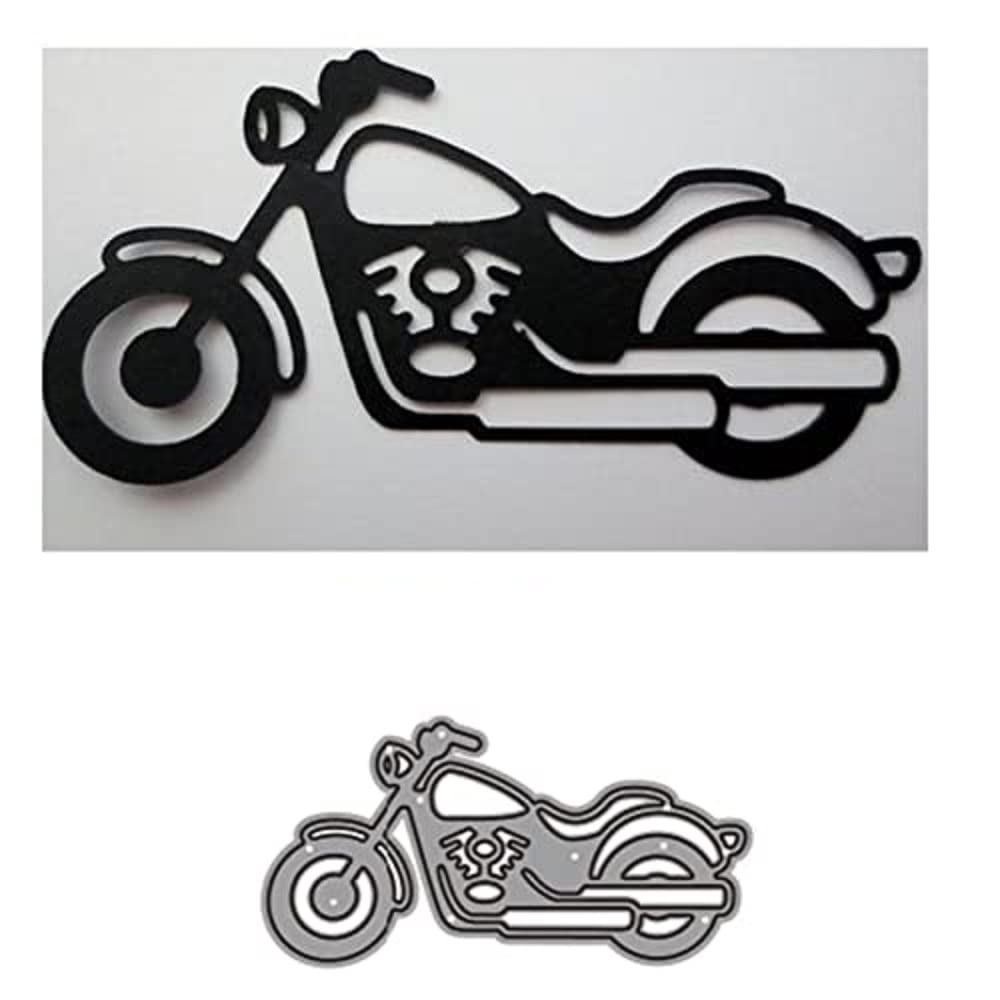 Premium Metal Cutting Dies for Scrapbooking, Cardmaking & DIY Crafts - Motorcycle, Decorative Stencils, Embossing Stamps & Photo Album Supplies - Perfect for Memorials, Happy Days & Paper Craft Projects