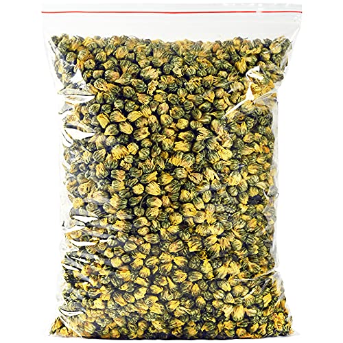 Premium Organic Dried Chrysanthemum Tea (Tai Ju) - 100% Natural Herbal Flower Tea - Caffeine Free Loose Leaf Tea - 2.82oz (80g) - Perfect for Relaxation, Stress Relief & Detox