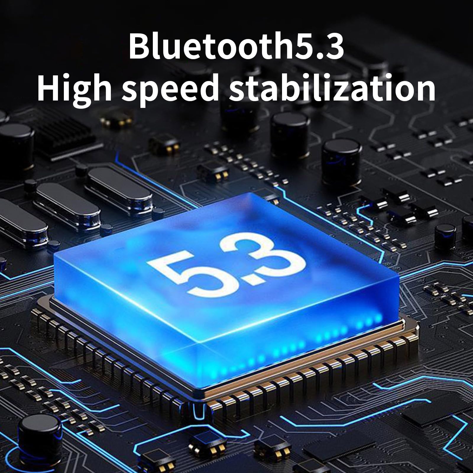 Bluetooth 5.3 Wireless Speaker with RGB Lights - Portable Outdoor Speaker with Long Battery Life, Stereo Pairing & Mini Bluetooth Audio (Black) | Perfect for Camping, Beach Parties & Home Use