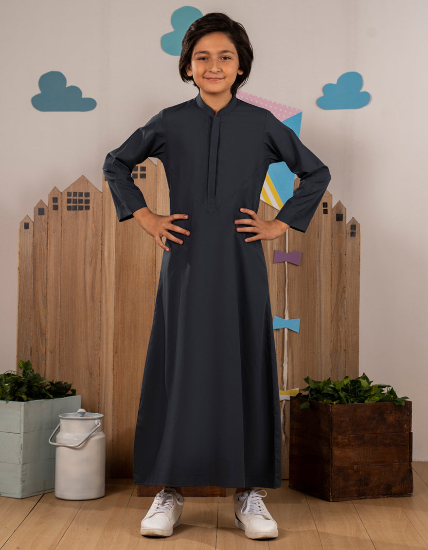 Premium Blended Teal Blue Jubba by J. Junaid Jamshed - Elegant Islamic Abaya for Women - Perfect for Eid, Ramadan & Special Occasions