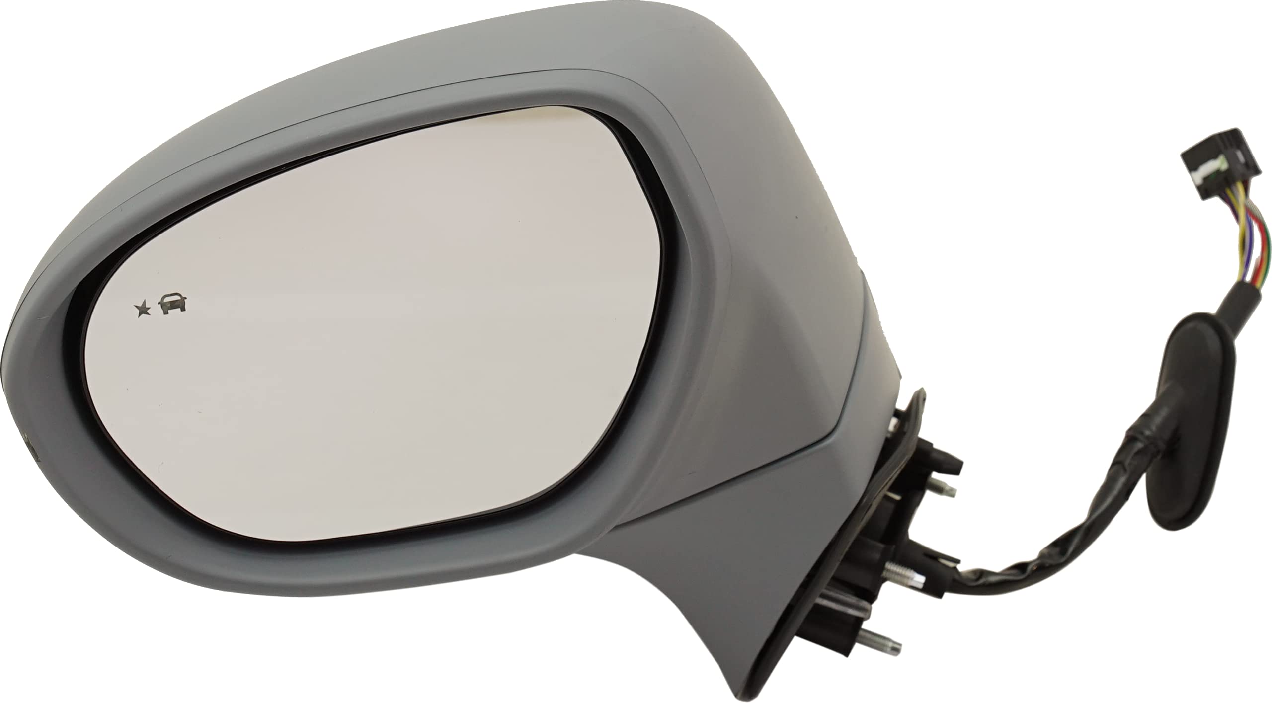 Kool Vue Driver Side Power Heated Mirror with Signal Light & Blind Spot Monitor for 2016-2020 Buick Envision - Memory Paintable Replacement for Winter Driving & Enhanced Safety