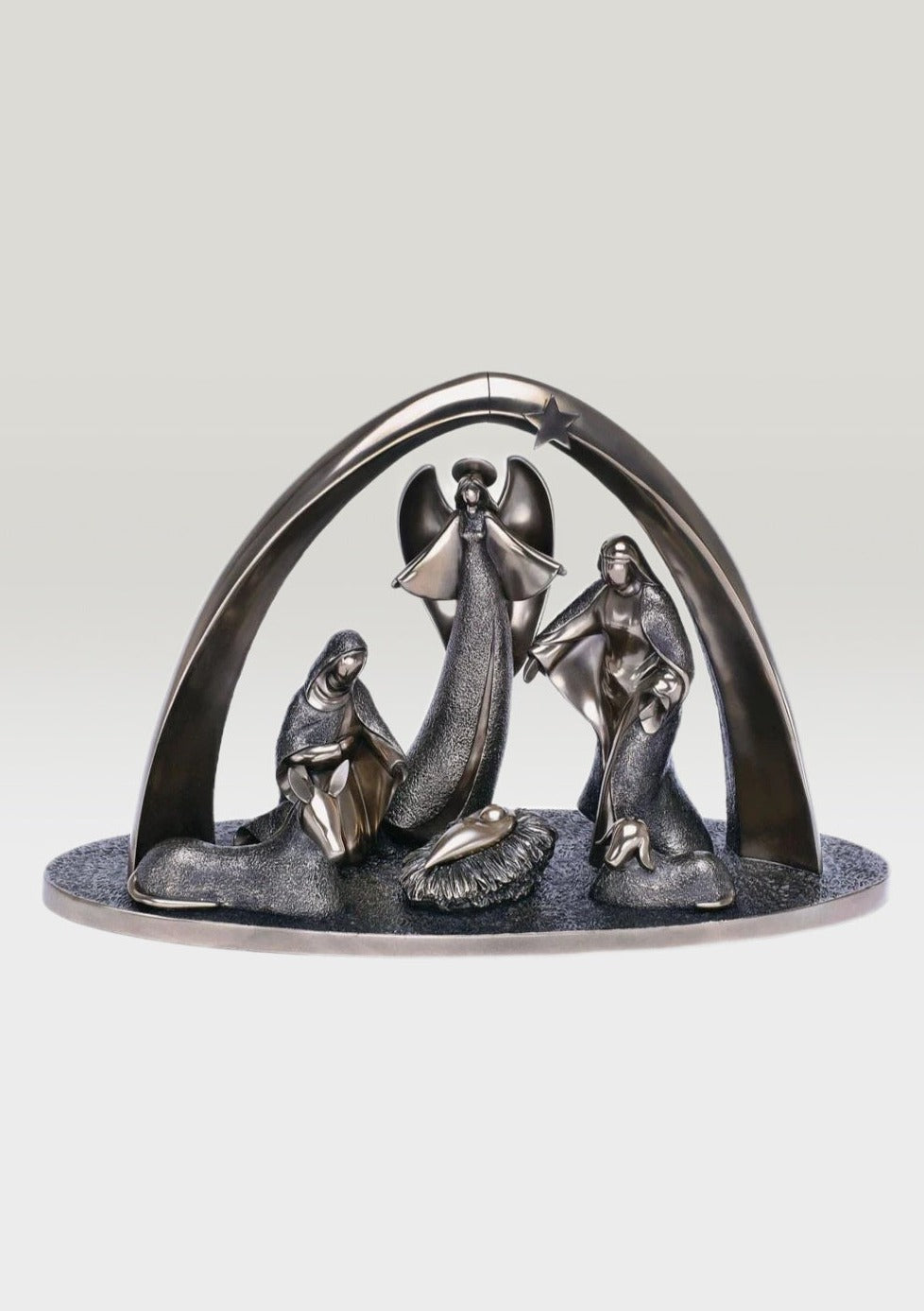 Genesis Large Nativity Scene Set - Handcrafted Christmas Manger Display with Holy Family, Animals & Wise Men - Perfect for Home Decor, Church Displays & Holiday Gift Giving