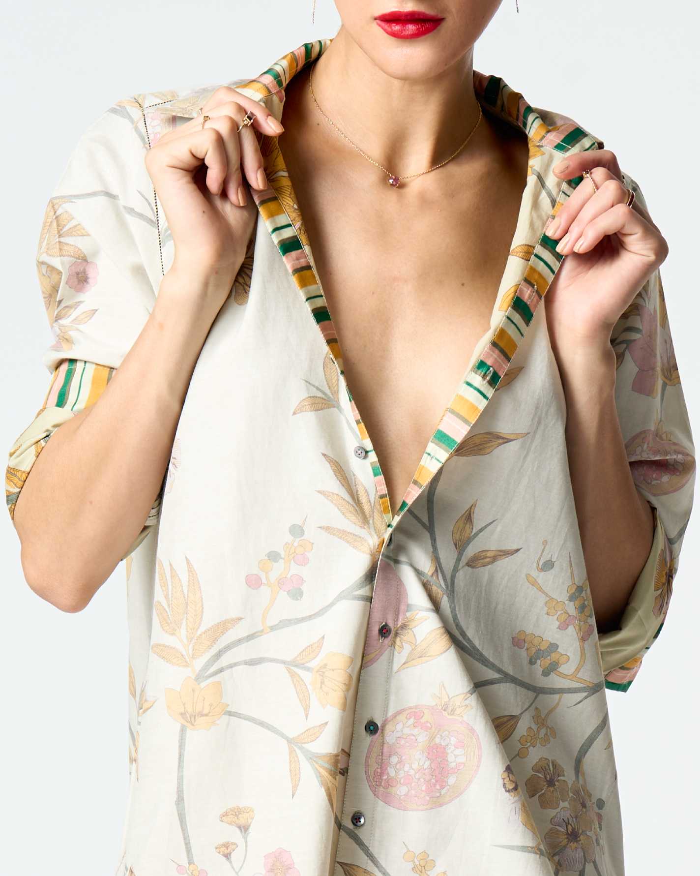 Oversized Cotton Silk Shirt in Mint Green - Perfect for Casual Wear, Layering & Boho Outfits