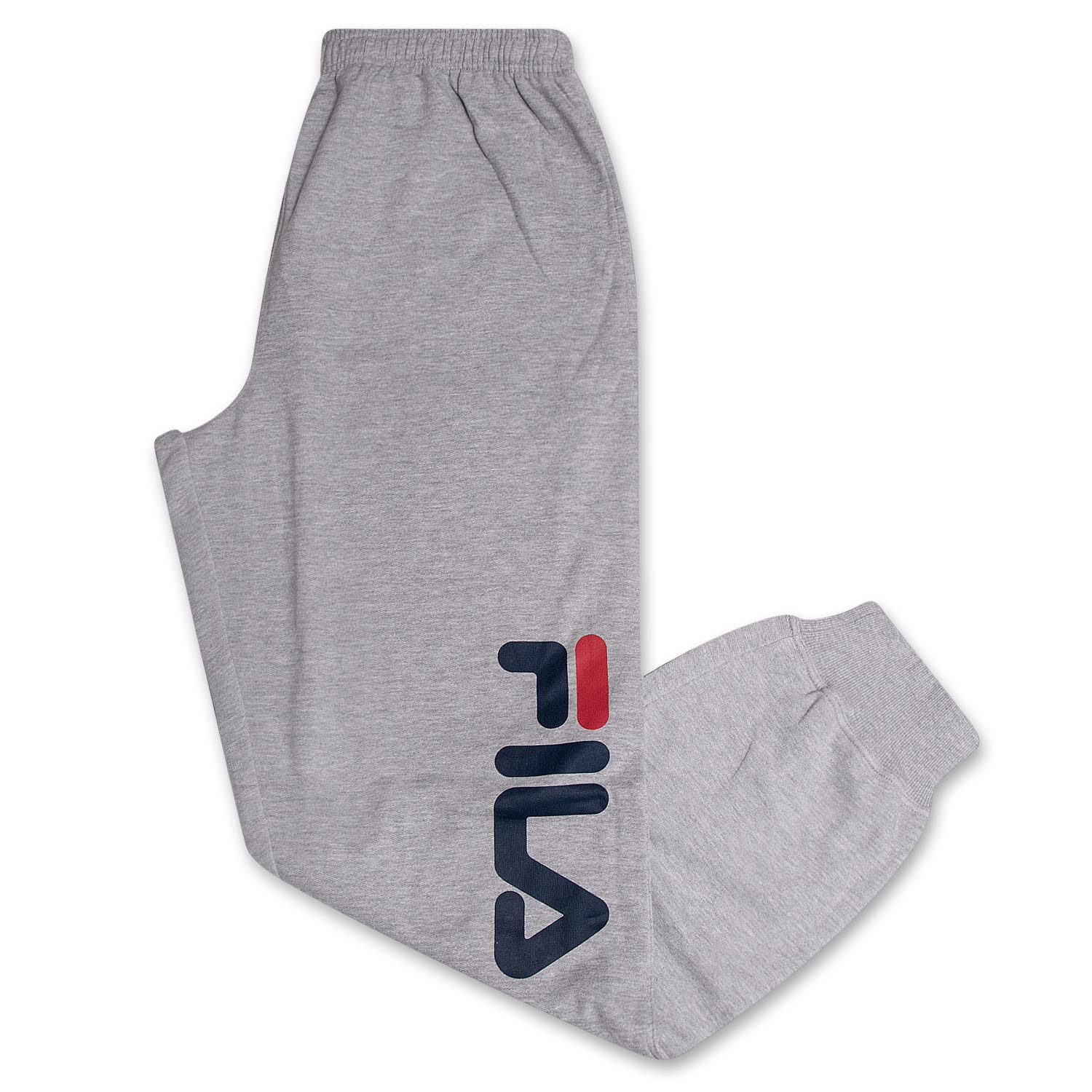Fila Big and Tall Sweatpants for Men - Fleece Jogger Pants with Elastic Waistband | Comfortable Lounge Pants for Home, Gym & Outdoor Activities