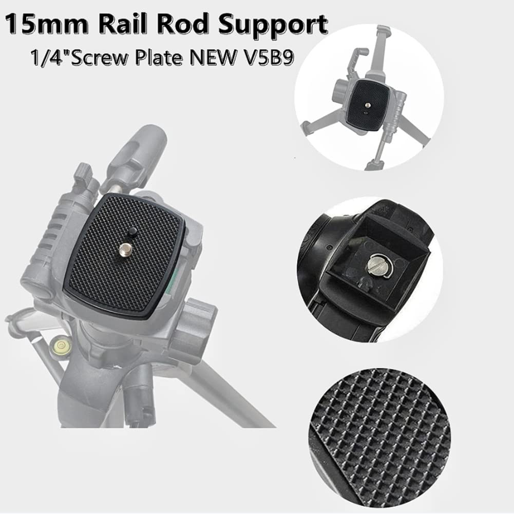 DSLR/SLR Camera Quick Release Plate Adapter - Proyector Base Tripod Head Clamp for Digital Cameras | Perfect for Photography, Videography & Studio Shoots