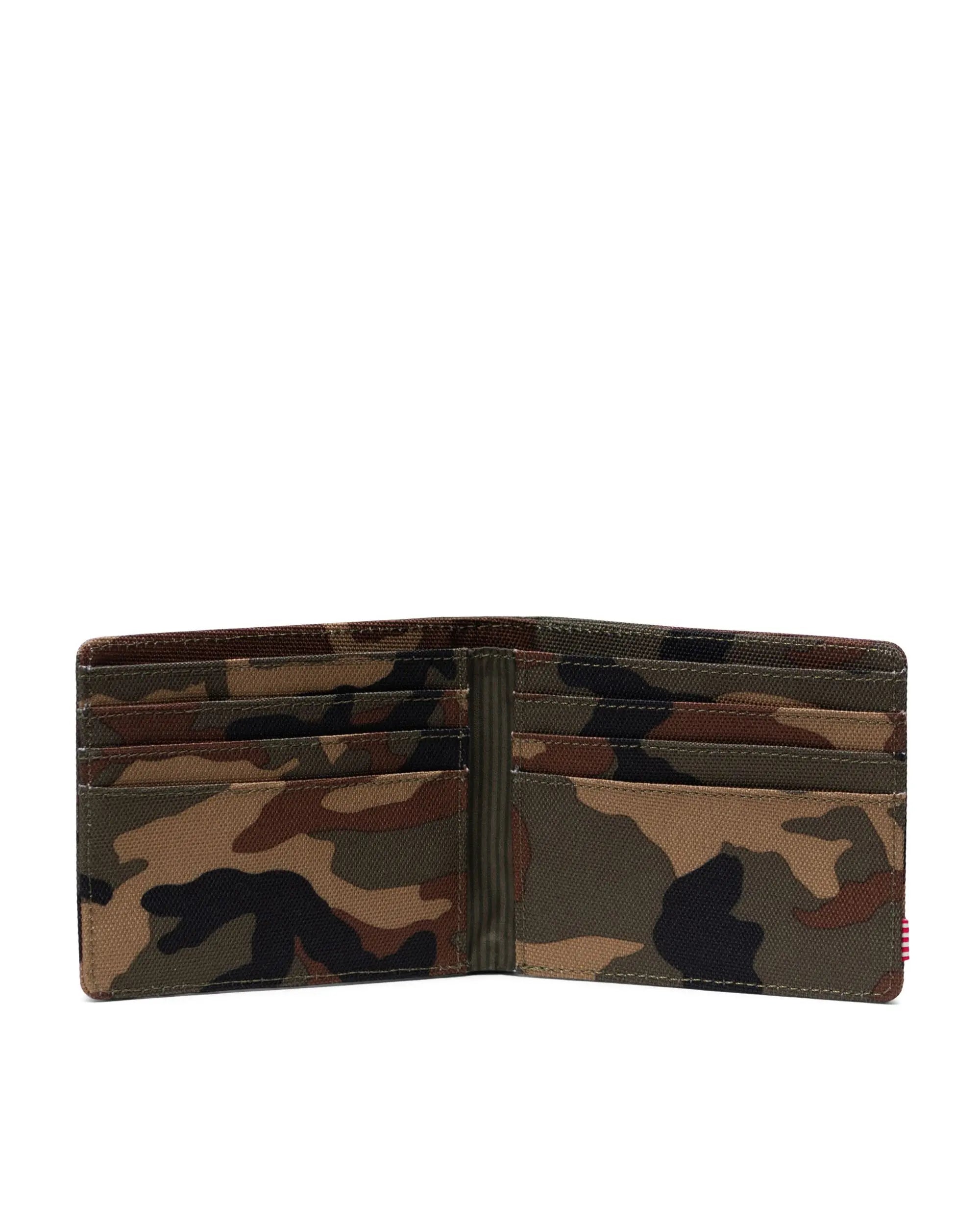 Herschel Roy Wallet - Woodland Camo RFID Blocking Slim Bifold Wallet for Men | Perfect for Travel, Outdoor Adventures & Everyday Carry