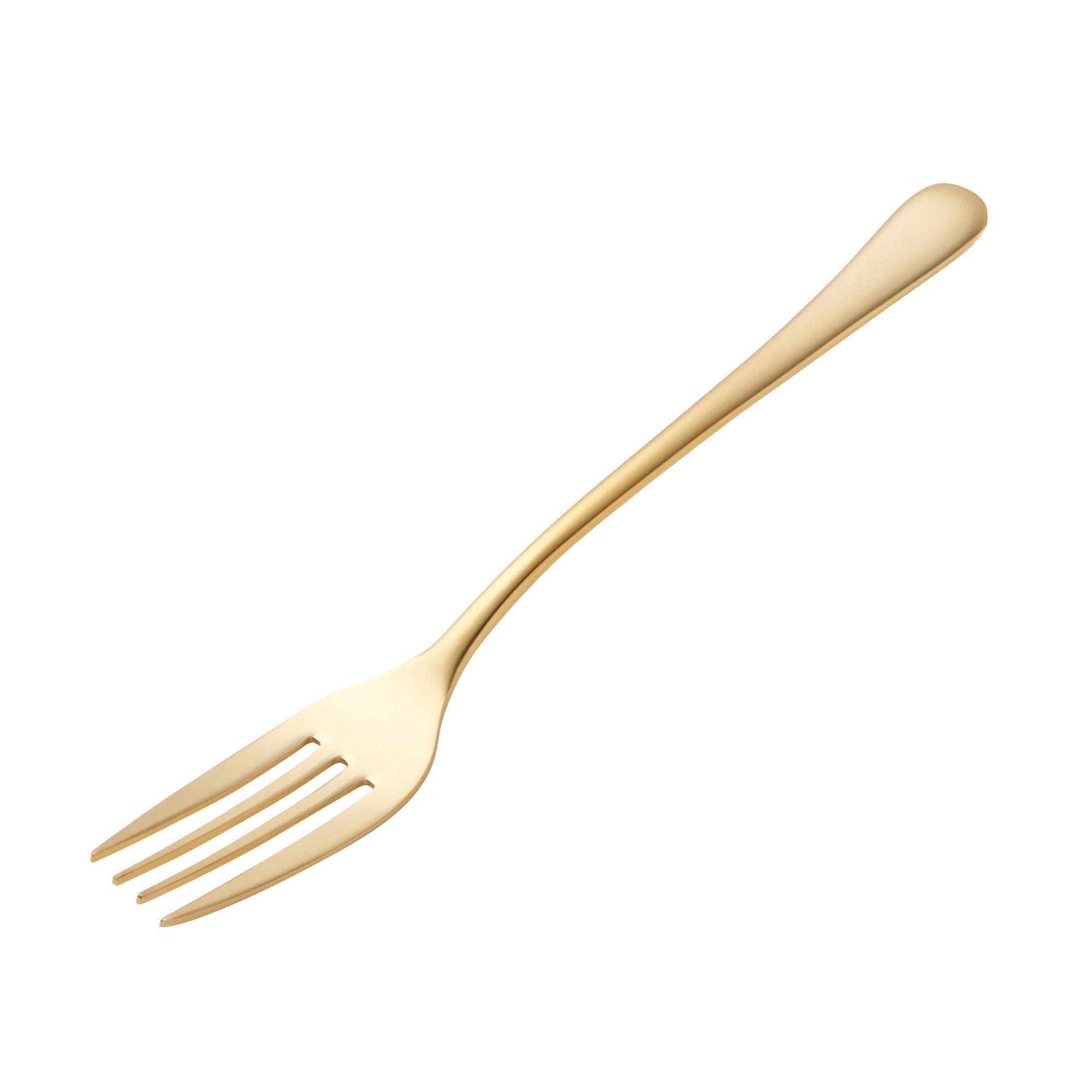 Elegant Gold-Plated Dinner Fork Set - Premium Stainless Steel Flatware for Fine Dining, Wedding, and Formal Occasions