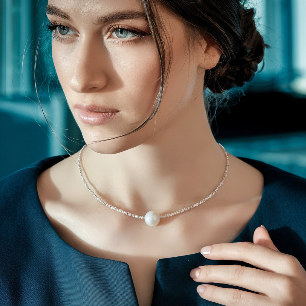 Elegant AAA Pearl Necklace for Women - Luxury Freshwater Pearls Jewelry Gift for Brides, Anniversary & Special Occasions