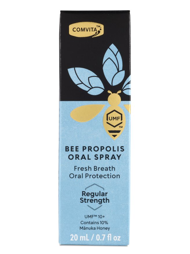 Comvita Bee Propolis Oral Spray - Natural Immune Support for Throat & Mouth | Soothes Sore Throat, Boosts Immunity | Perfect for Travel, Work & Home Use