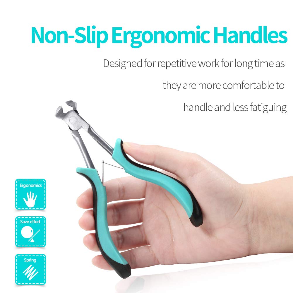 SPEEDWOX 5.5 Inch Mini End Cutting Pliers - Precision Long Reach Wire Cutters for Guitar Strings, Beading & Jewelry Making - Ideal for Crafts, DIY & Electronics Repair