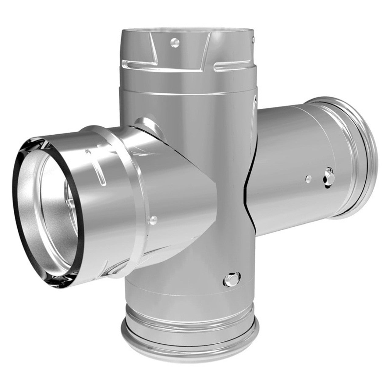 3 Pelletvent Pro Black Double Tee Clean Out Tee Cap - Durable PVC Pipe Fitting for Pellet Stove Venting & Heating Systems - Perfect for Home Heating, Fireplace, and Wood Stove Installations