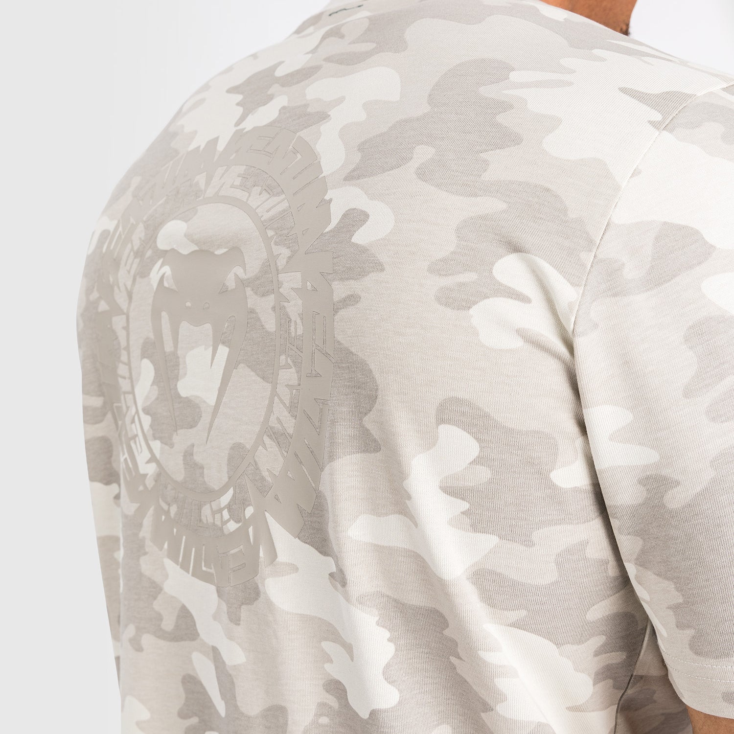 Venum Vortex XL Men's T-Shirt - Sand Camo Print MMA & Training Shirt for Combat Sports & Gym Workouts