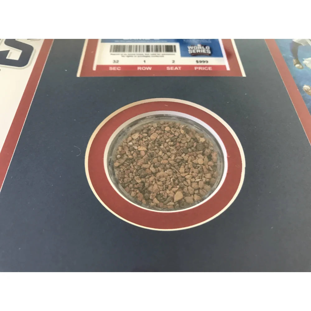 Authentic Chicago Cubs 2016 World Series Game 7 Used Dirt & Ticket Framed Memorabilia - Championship Collectible for Baseball Fans, Sports Decor, Man Cave Display