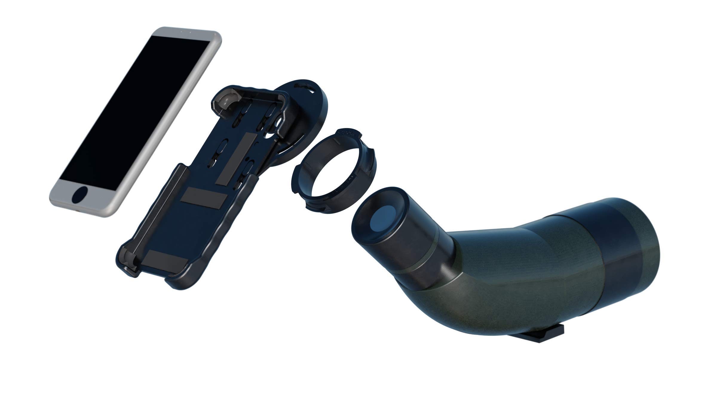 Phone Skope Complete Digiscoping Kit - Universal Smartphone Adapter for Hunting, Bird Watching & Astronomy - Includes Mount Case, Eyepiece Adapter & Lens Cloth - Compatible with iPhone & Android Phones - Perfect for Wildlife Photography & Outdoor Adventures