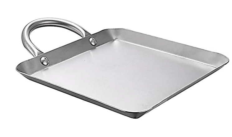 Premium 13x13 Inch (33cm) Stainless Steel Square Griddle/Comal - Heavy Duty, Non-Stick Cooking Surface for Perfect Tortillas, Quesadillas & More - Ideal for Stovetop, Grill & Outdoor Cooking