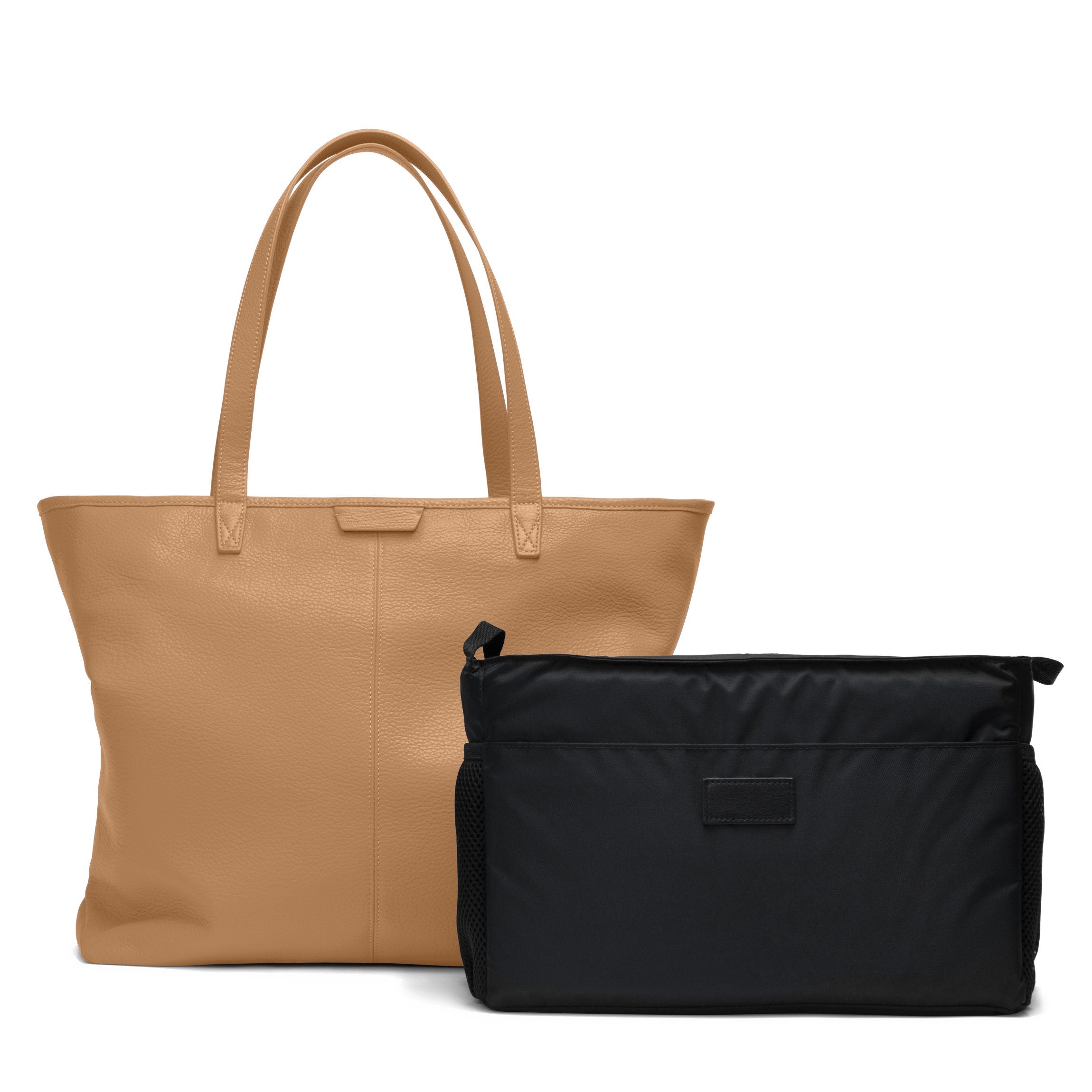Premium Zippered Downtown Diaper Bag in Camel Color - Stylish & Spacious Baby Essentials Organizer for Travel, Shopping, and Daily Outings with Your Little One