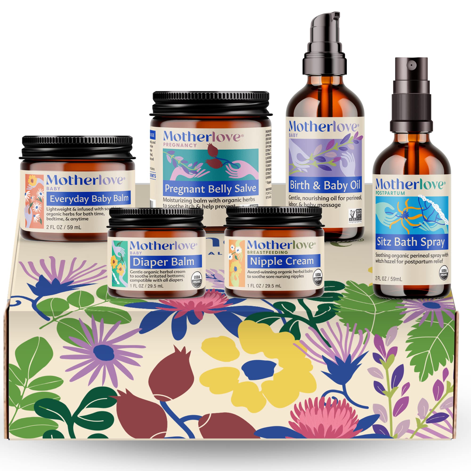 Motherlove Bump to Baby Box - Premium Baby Shower Gift Set for Expecting Moms | Pregnancy to Postpartum Essentials | Perfect for Newborn Care & Mom's Recovery